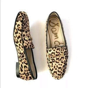 Sam Edelman Leopard Print Calf Hair Loafer